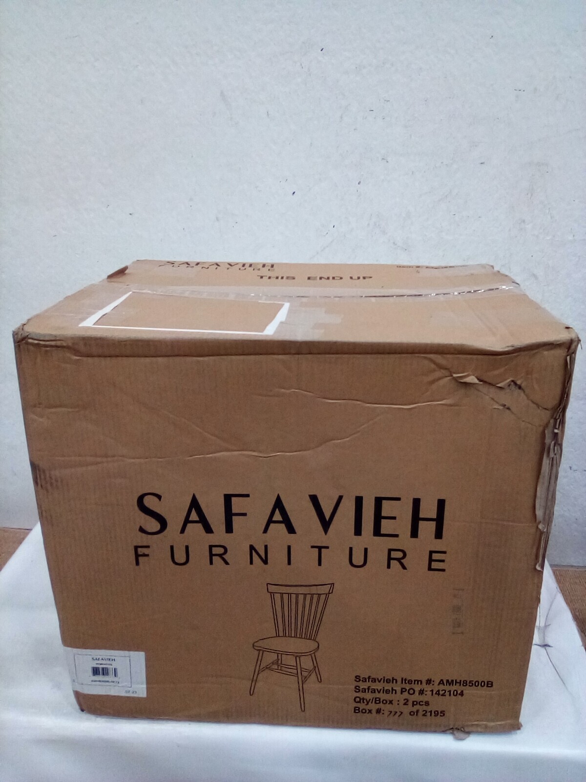 Safavieh PARKER SPINDEL SIDE CHAIR, Reduced Price 2172728496 AMH8500B