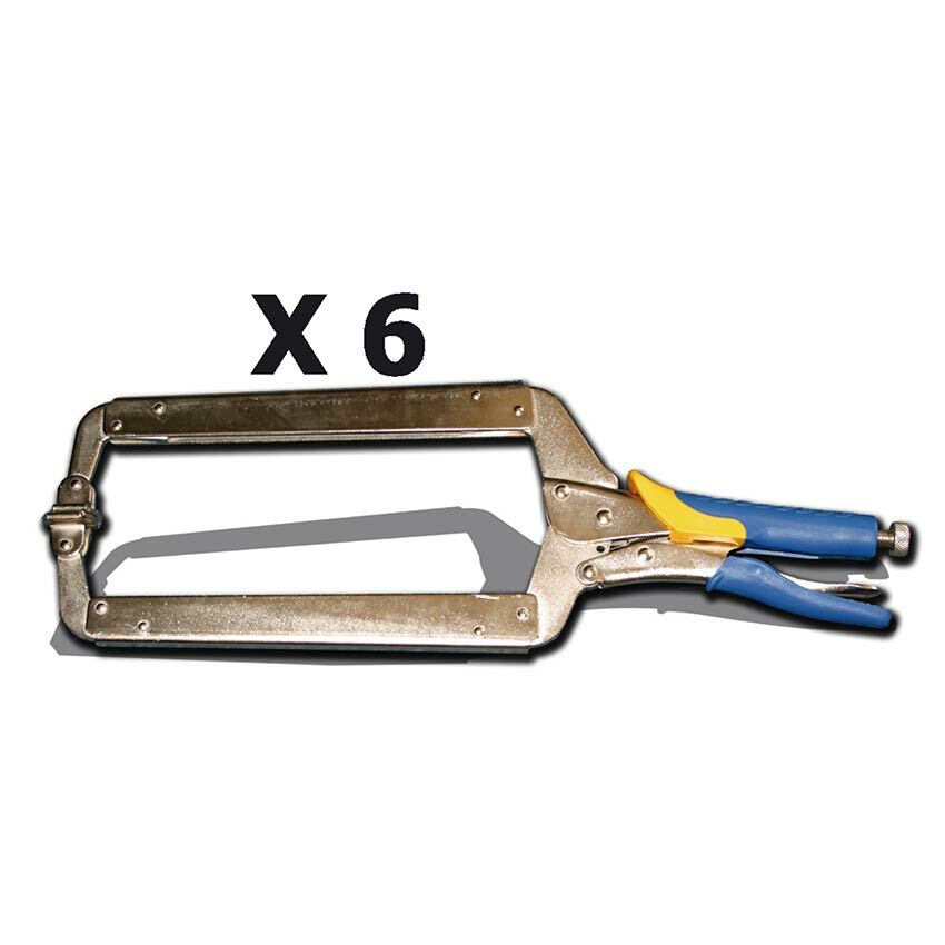 GYS Set of 6 Body Pliers with Gripp Pliers Gripple Pliers 050112