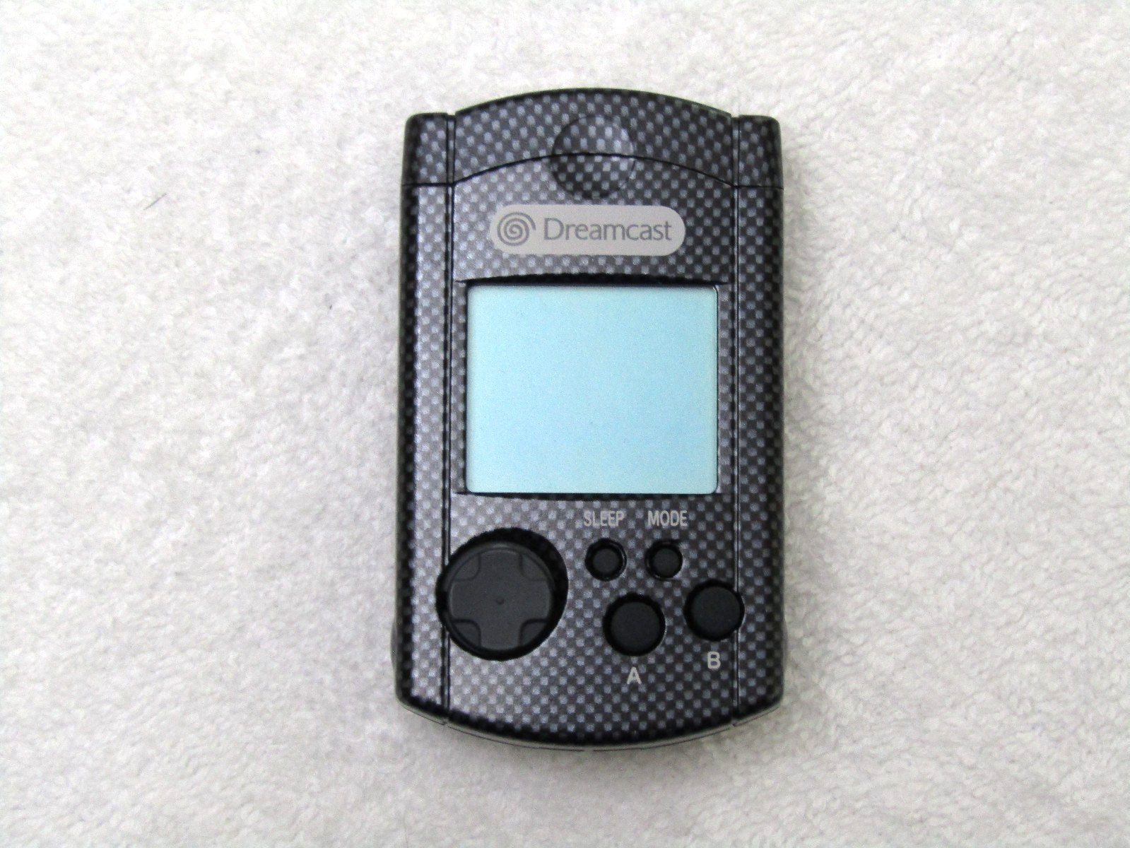 Official Sega Dreamcast Black Carbon Fiber Dream Point Bank VMU Cap HKT-7000 JP