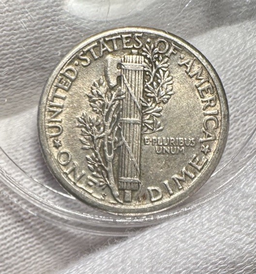 1917 Mercury Dime AU About Uncirculated