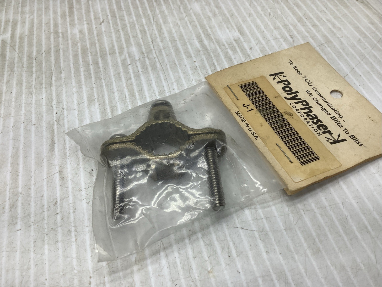POLYPHASER J1 BRONZE ACC CLAMP NEW Bronze Transition Clamp
