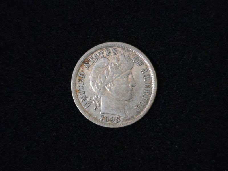 1898 Barber Silver Dime Extremely Fine 101215