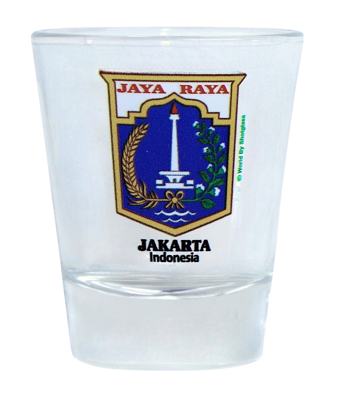 Jakarta Indonesia Coat Of Arms Shot Glass