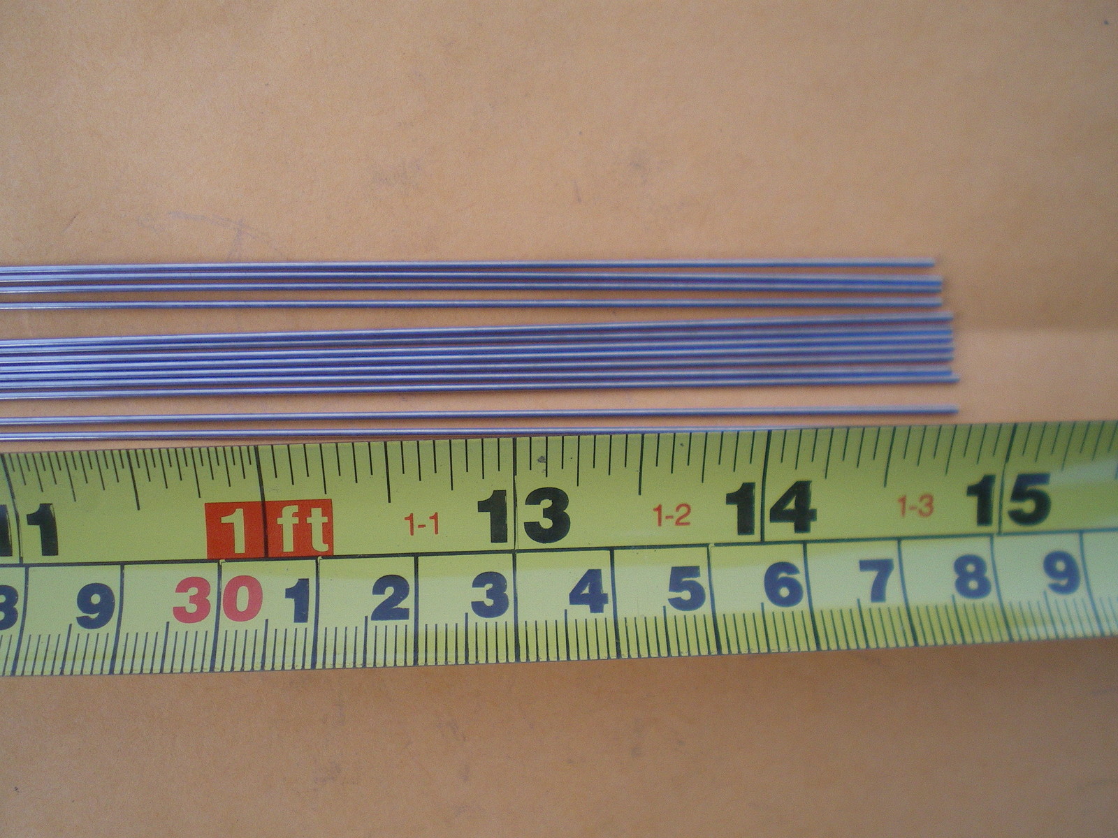 75 STAINLESS STEEL STRAIGHT LURE SHAFT WIRE FORM  0.045 X 15 INCHES LONG