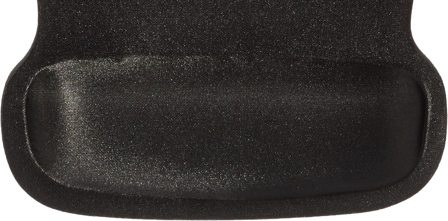 Amazon Basics Irregular Ergonomic Gel Computer Mouse Pad with Wrist Black