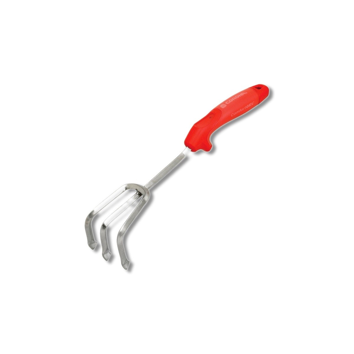 Corona ComfortGEL 3 Tine Stainless Steel Hand 7 in Rubber Handle CT 3334