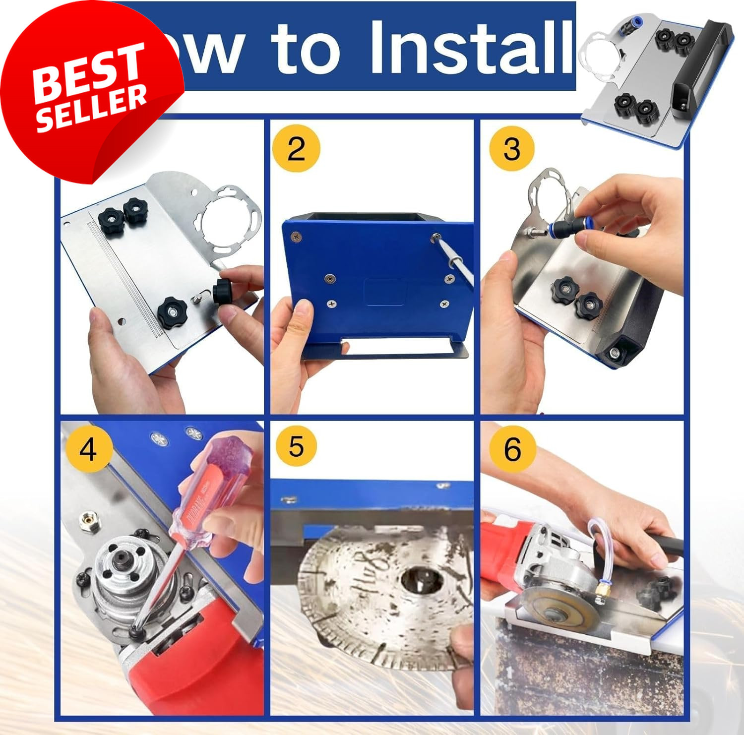 45° Tile Chamfering Tool for Angle Grinder Precise Ceramic Tile Cutting Stand