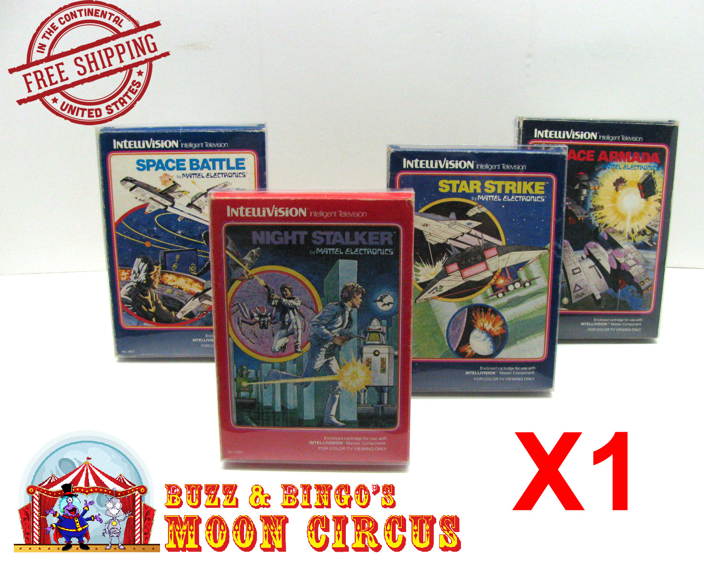 1X INTELLIVISION GAME CIB (SIZE B) - CLEAR PLASTIC PROTECTIVE BOX PROTECTORS