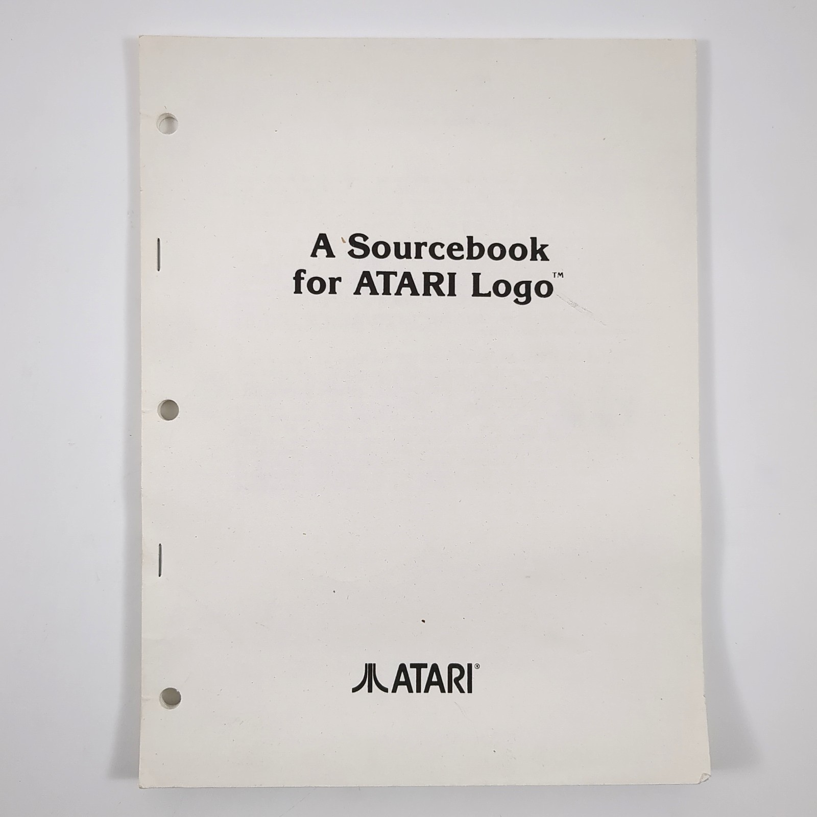 Atari Logo Sourcebook Vintage Graphic Design Atari Manual