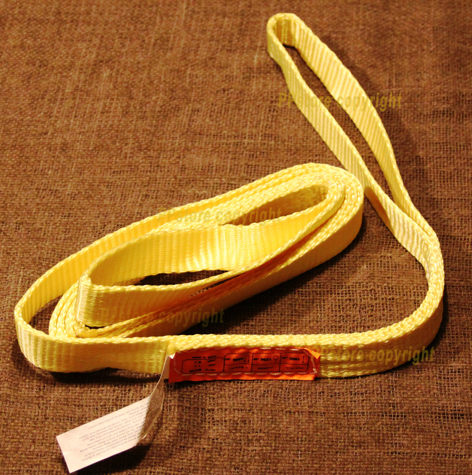 EE1-901 x 14 ft Polyester Web Lifting Sling 1"x14' Lifting Tow Strap eye to eye