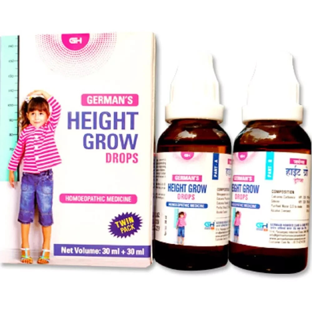 German Homeo Care & Cure Height Drops (Twin) (30ml) Free Shipping World Wide