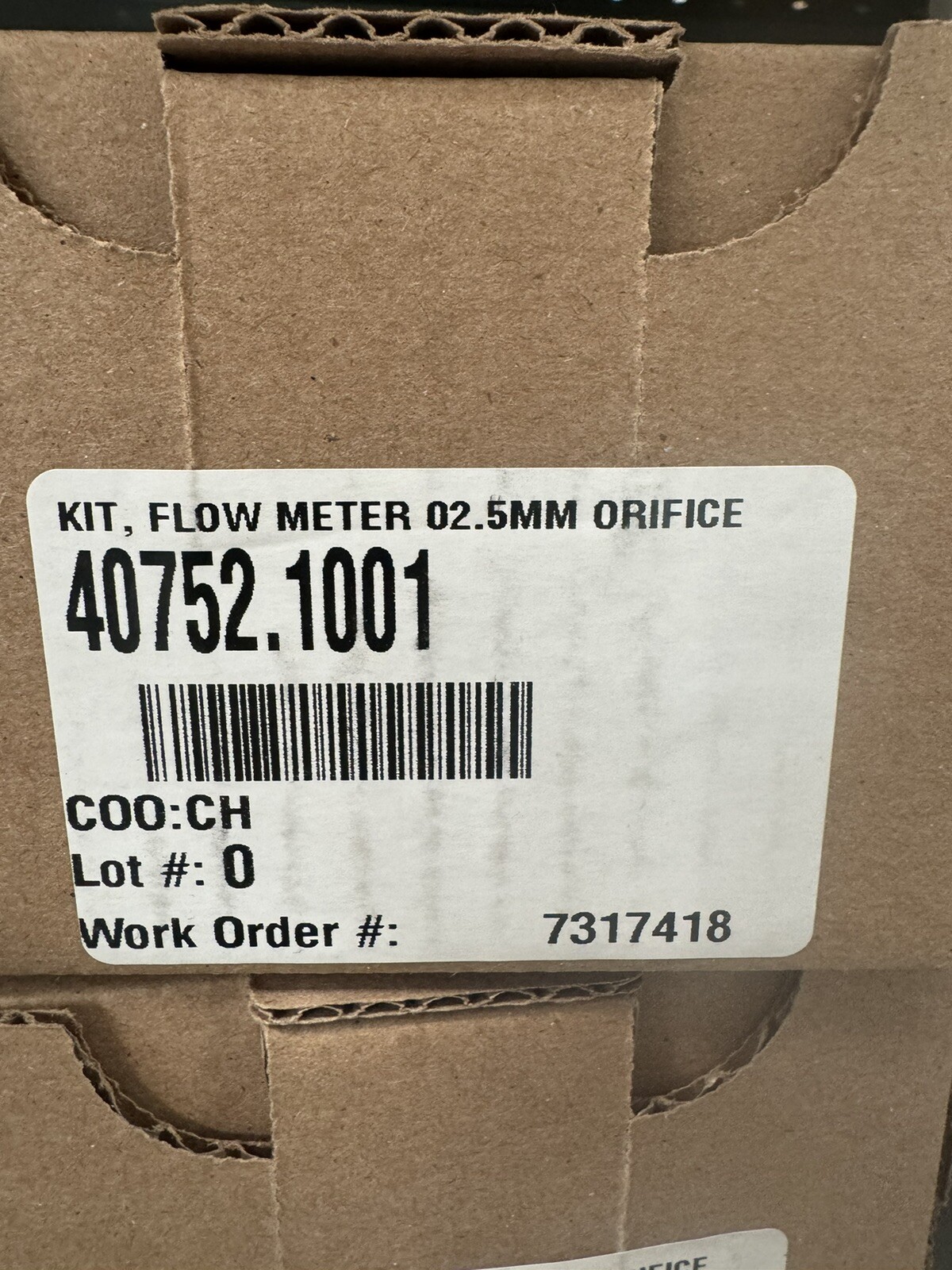 BUNN 40752.1001 FLOW METER KIT 02.5Mm Orifice…GENUINE OEM BU40752.1001..NEW