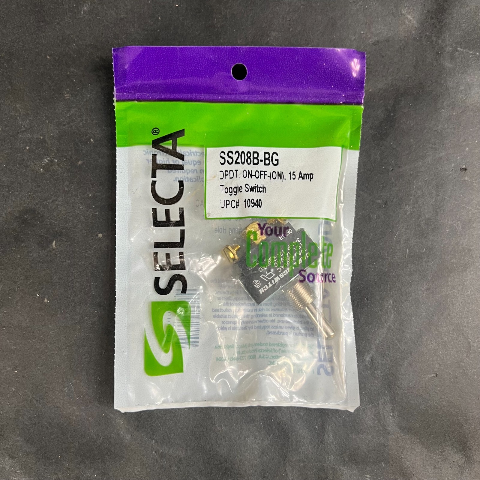 SELECTA SS208B-BG TOGGLE SWITCH ($13 OBO)