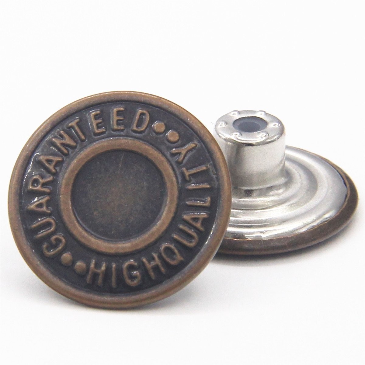 20mm Replacement Jean Buttons 12 Sets Combo Copper Tack 20mm, Red