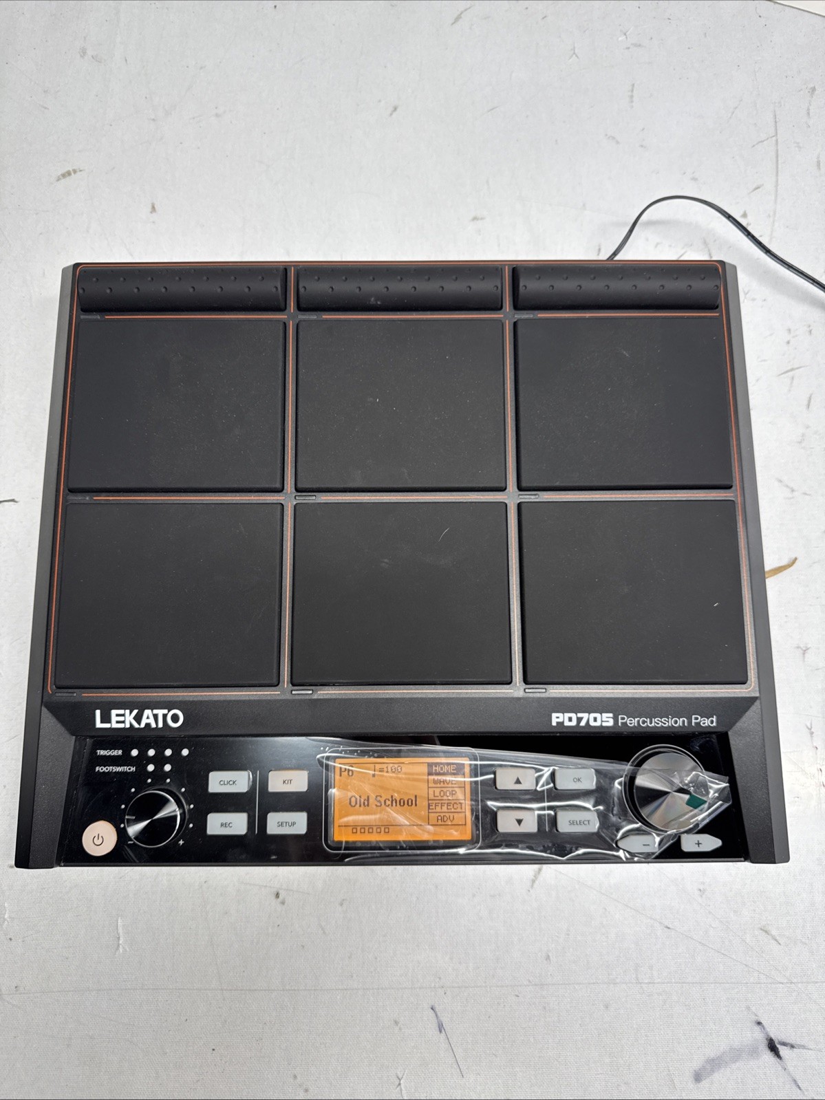 LEKATO PD705 Percussion Sample Pad 9-Trigger Electronic Drum USB MIDI Multipad