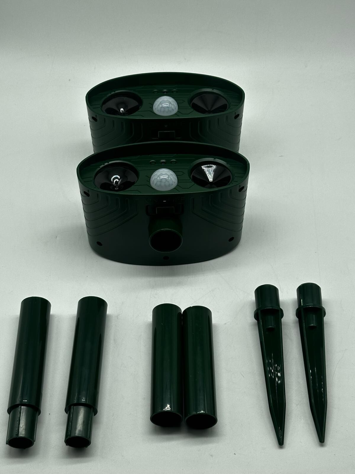2 Pack 2024 Solar Ultrasonic in Repellent Defender Rat, Squirrel, Deer, Raccoon,