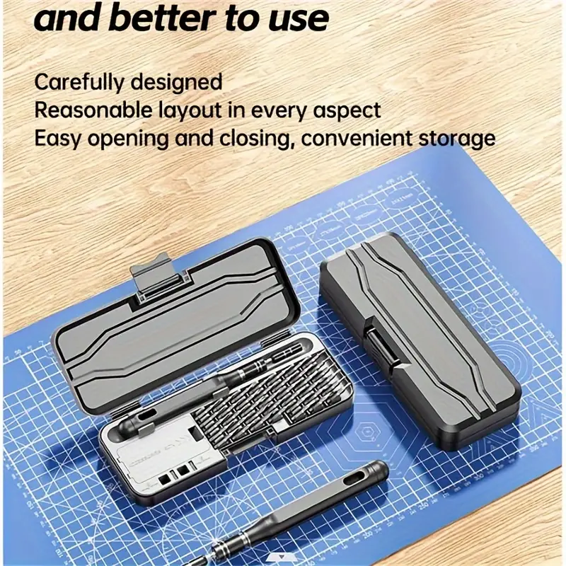38 In 1 Precision Screwdriver Set Mobile Phone Laptop Computer Tool Kit(Black)
