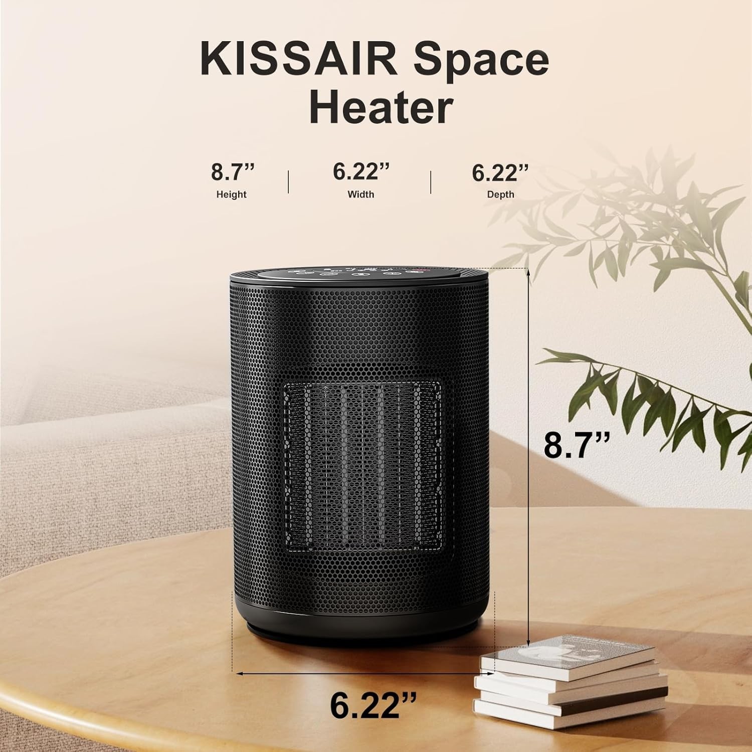 Space Heater Portable Heater Electric Ceramic Fan Small Heaters Handle Indoor