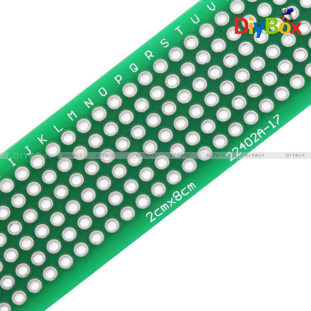 5PCS Double Side Prototype PCB Tinned Circuit Board Universal Breadboard 2x8 cm
