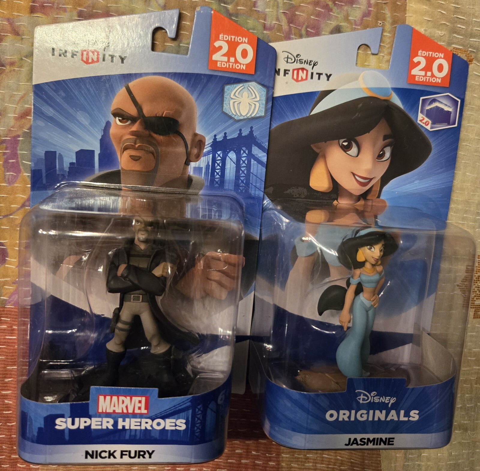 Disney Infinity Originals 2.0 Edition Jasmine Alladin  & Nick Fury figures