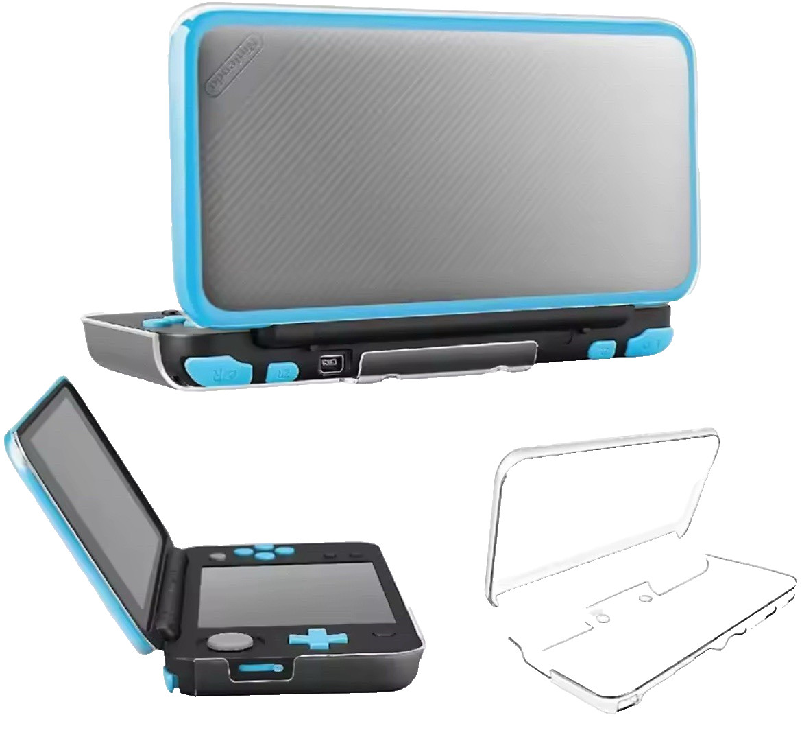 Clear Protective Hard Case New Nintendo 2DS XL LL Shockproof Transparent Shell