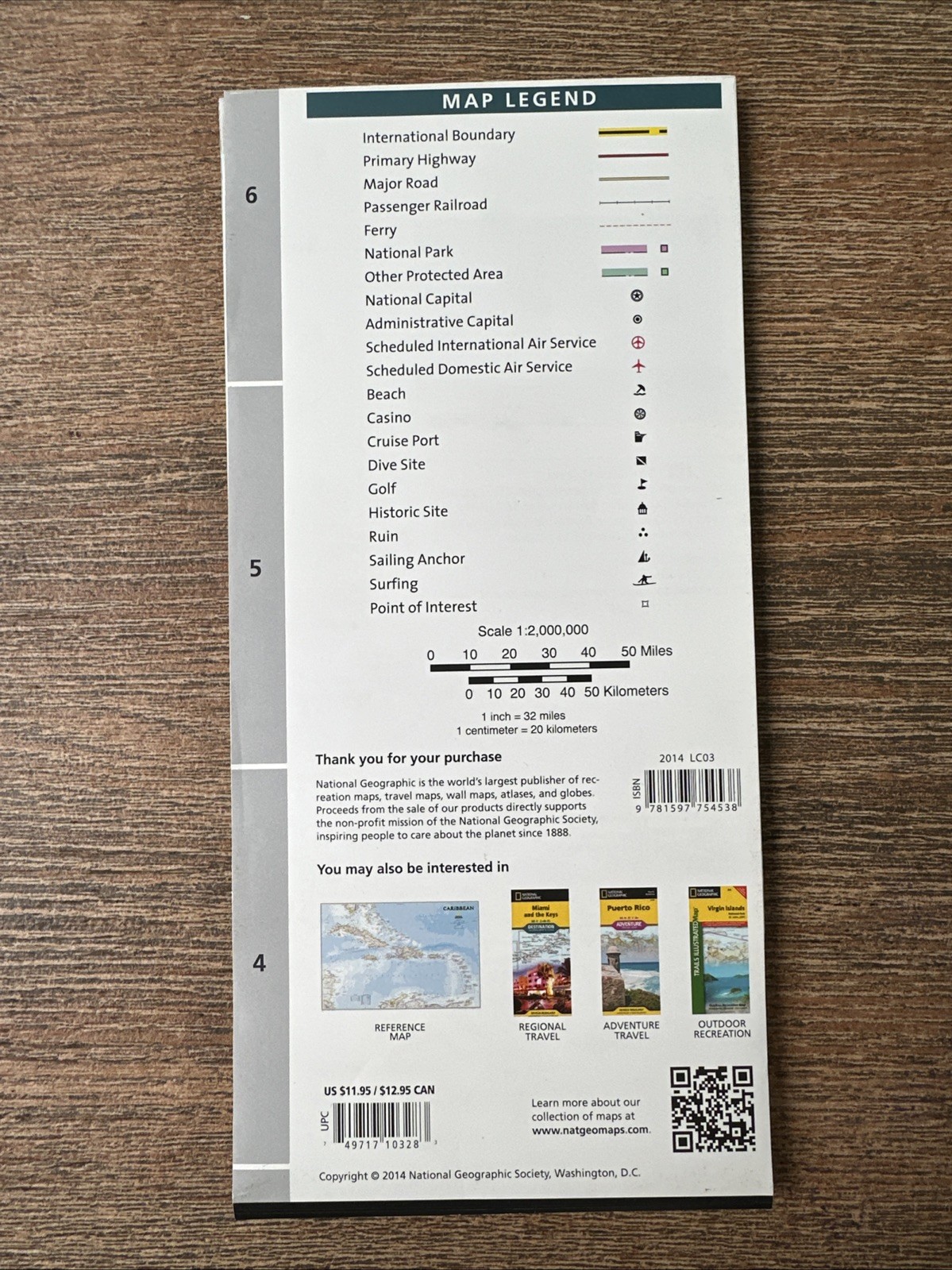Carribean map - National Geographic Touring Map and Guide