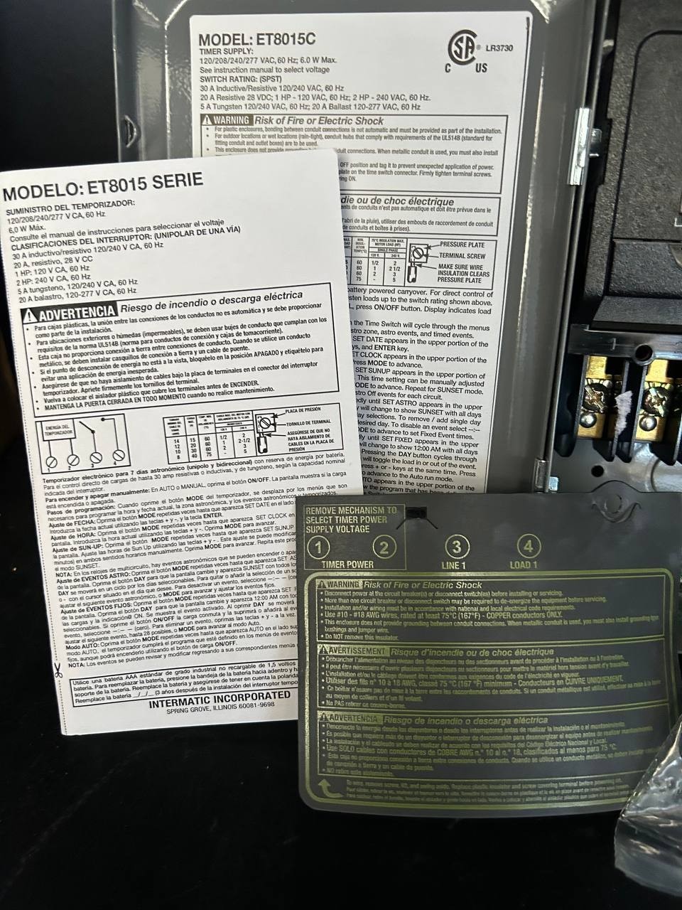 Intermatic 7-Day Electronic Astronomic Time Switch (Model: ET8015C)