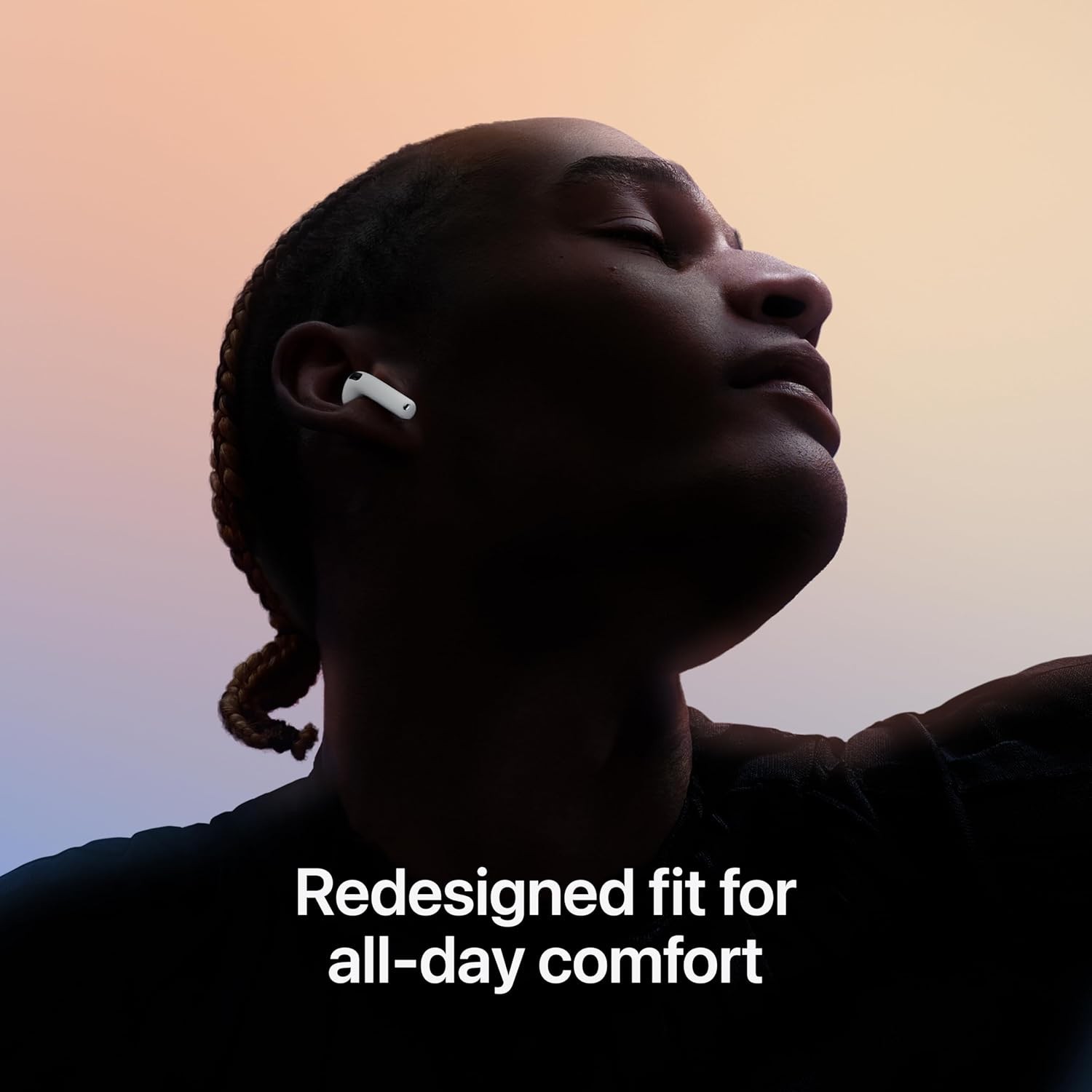 Apple AirPods 4 Wireless Earbuds, Bluetooth Headphones, Personalized Spatial Aud