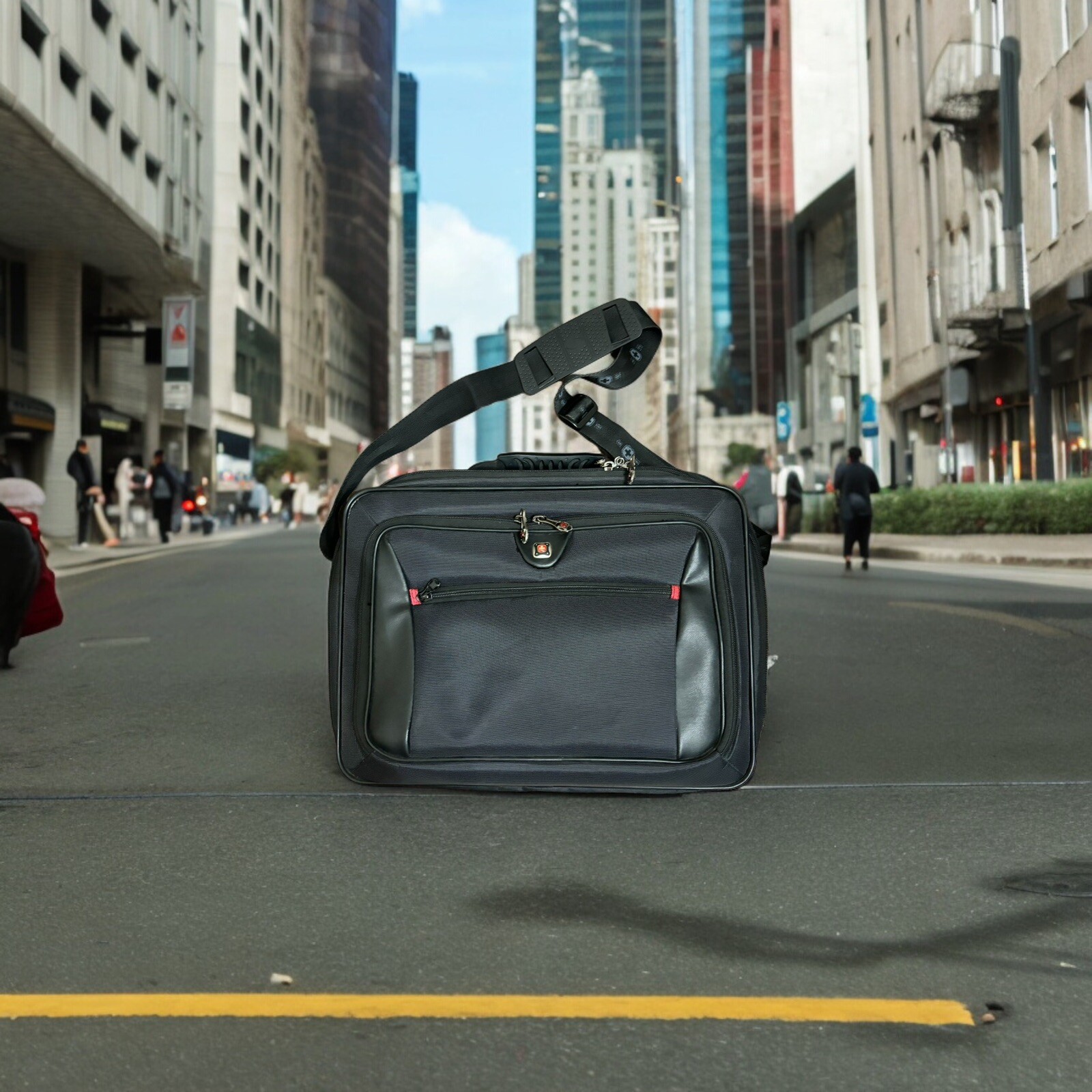 Swiss Gear Wenger Insight Computer Case Carry On Black Adjustable Shoulder Strap