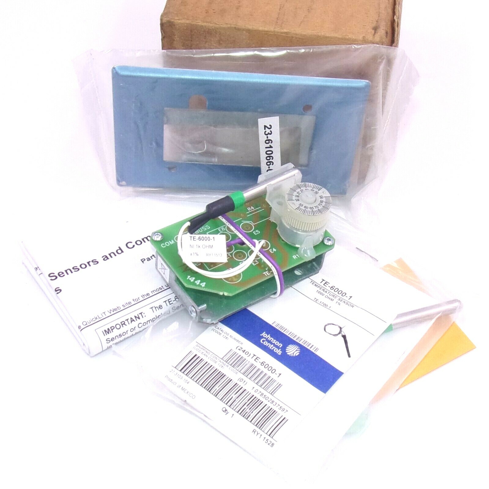 Johnson Controls Space Temperature Sensor Kit TE-6100-8 (TE-6000-1)