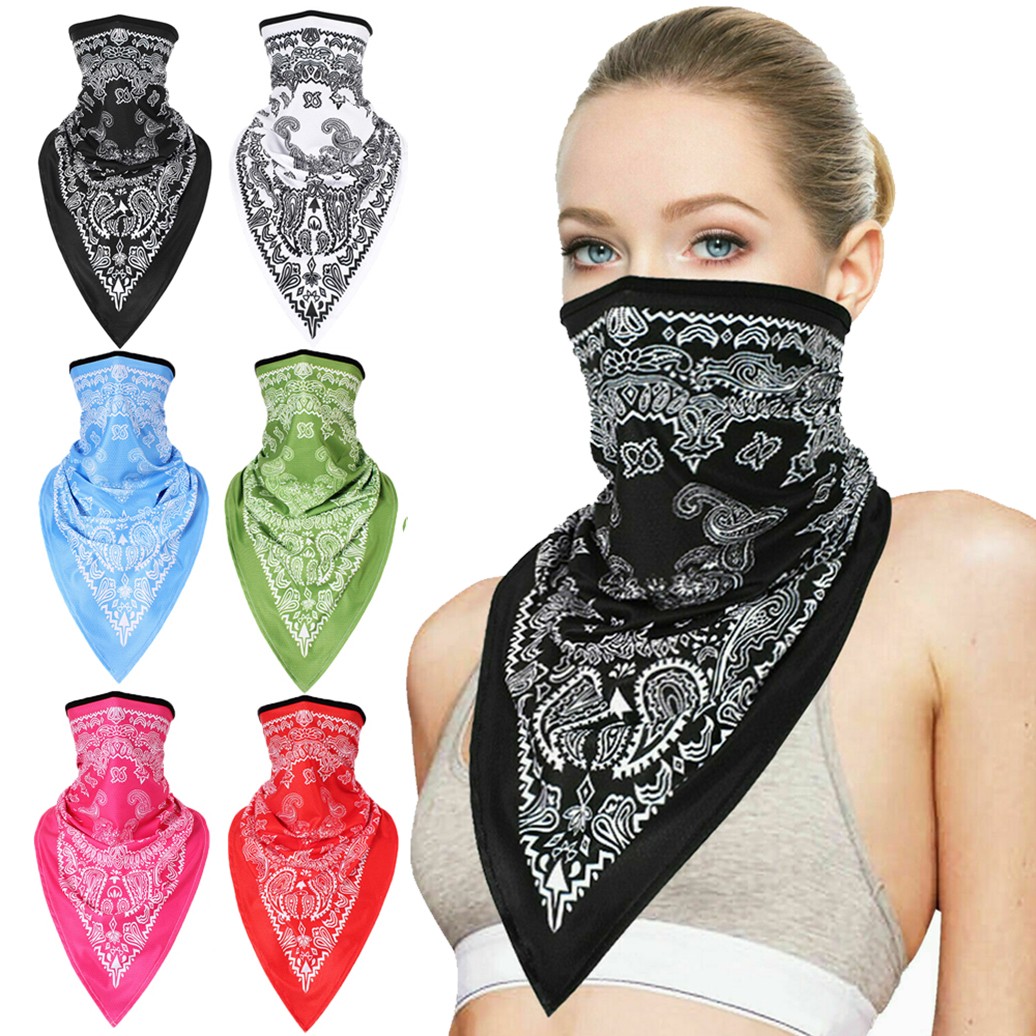 Face Mask Balaclava Scarf Neck Cycling Bike Shield Sun Gaiter Headwear Bandanas