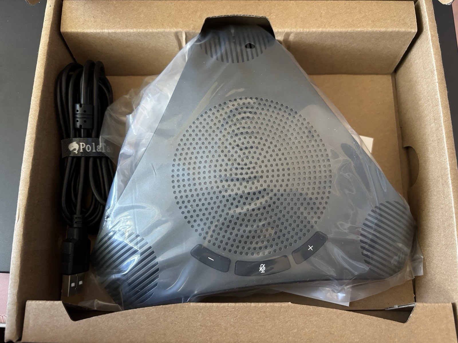 Conference Speaker & Microphone 360 Omnidirectional USB Speakerphone Microphone