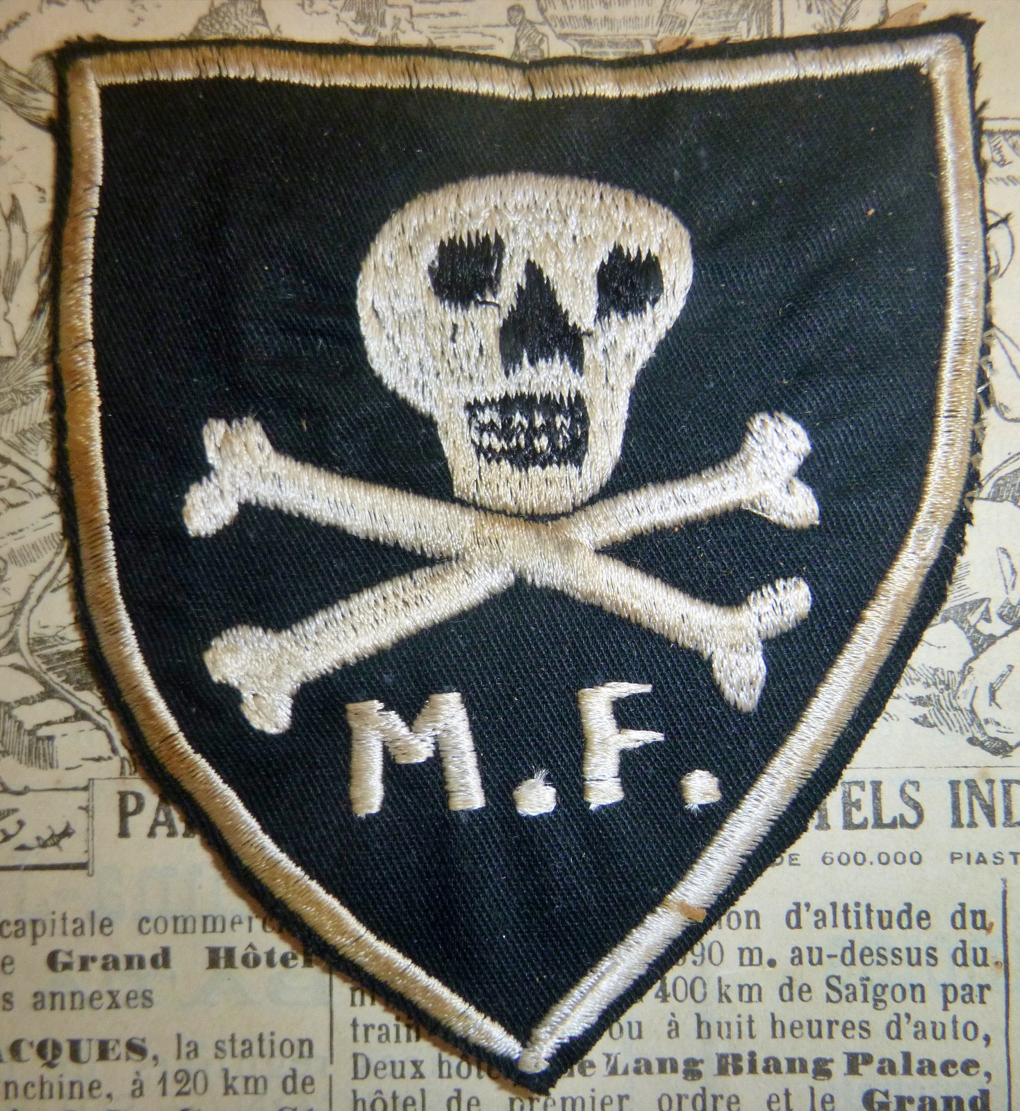 MIKE FORCE - JOLLY ROGER - VNBP PATCH - Blackjack 21 - USSF, Vietnam War - E.189
