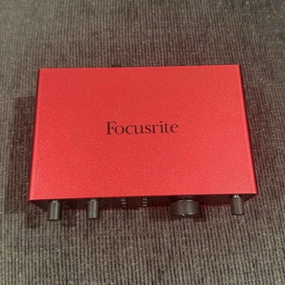 Focusrite Scarlett USB Audio Interface Desktop 2 Mic Inputs Phantom Power XLR
