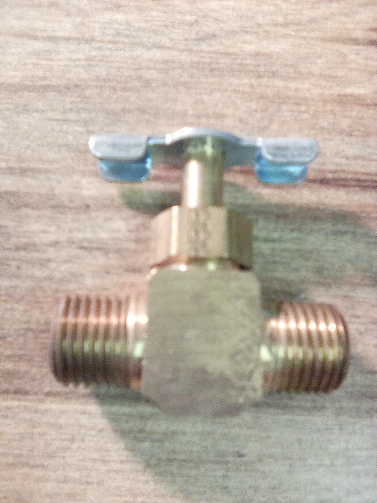 Lot Of 2 Parker Brass Needle Valve Low Pressure 1/8" Male To Male