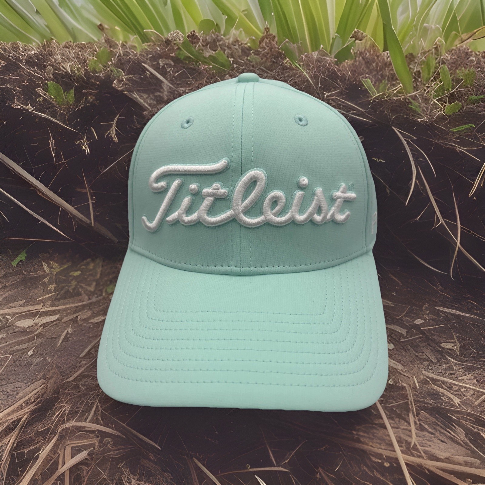 Titleist Golf Hat Sea Glass Aqua "Pro V1" Strapback Golf Cap H109