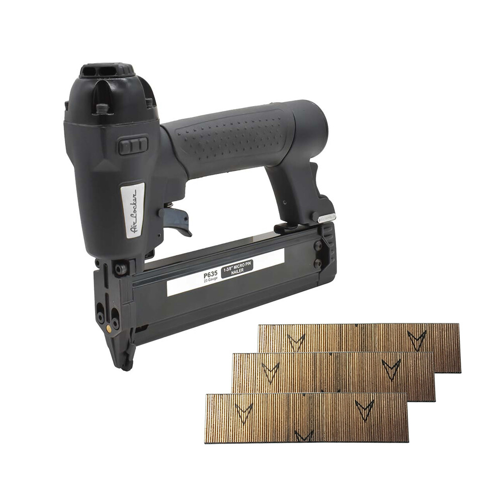 Air Locker P635K 23 Gauge 1/2 Inch To 1-3/8 Inch Pin Nailer Kit