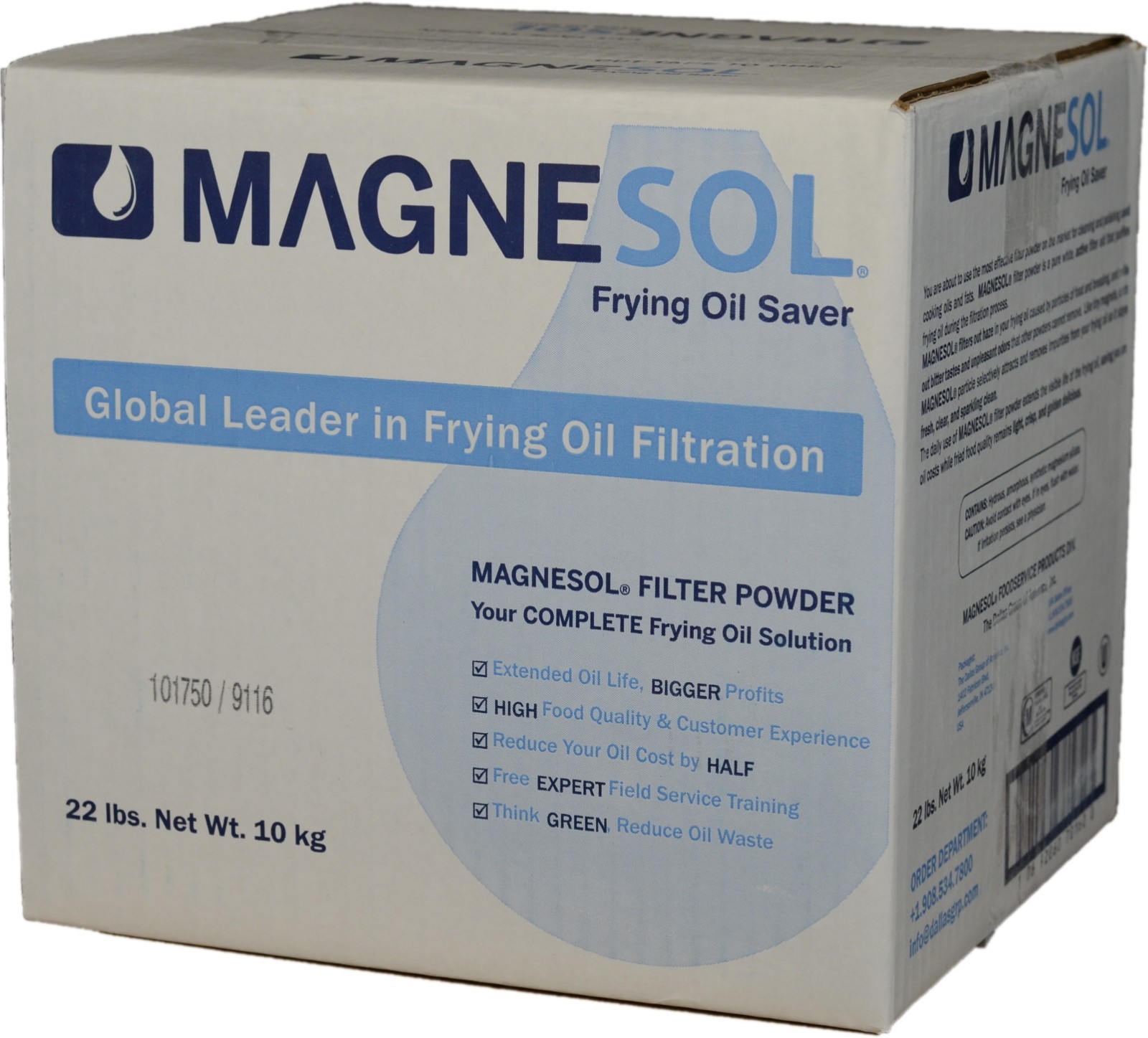 Dallas Group 700162 Magnesol XL Fryer Filter Powder 22 lb, extend oil life 50%
