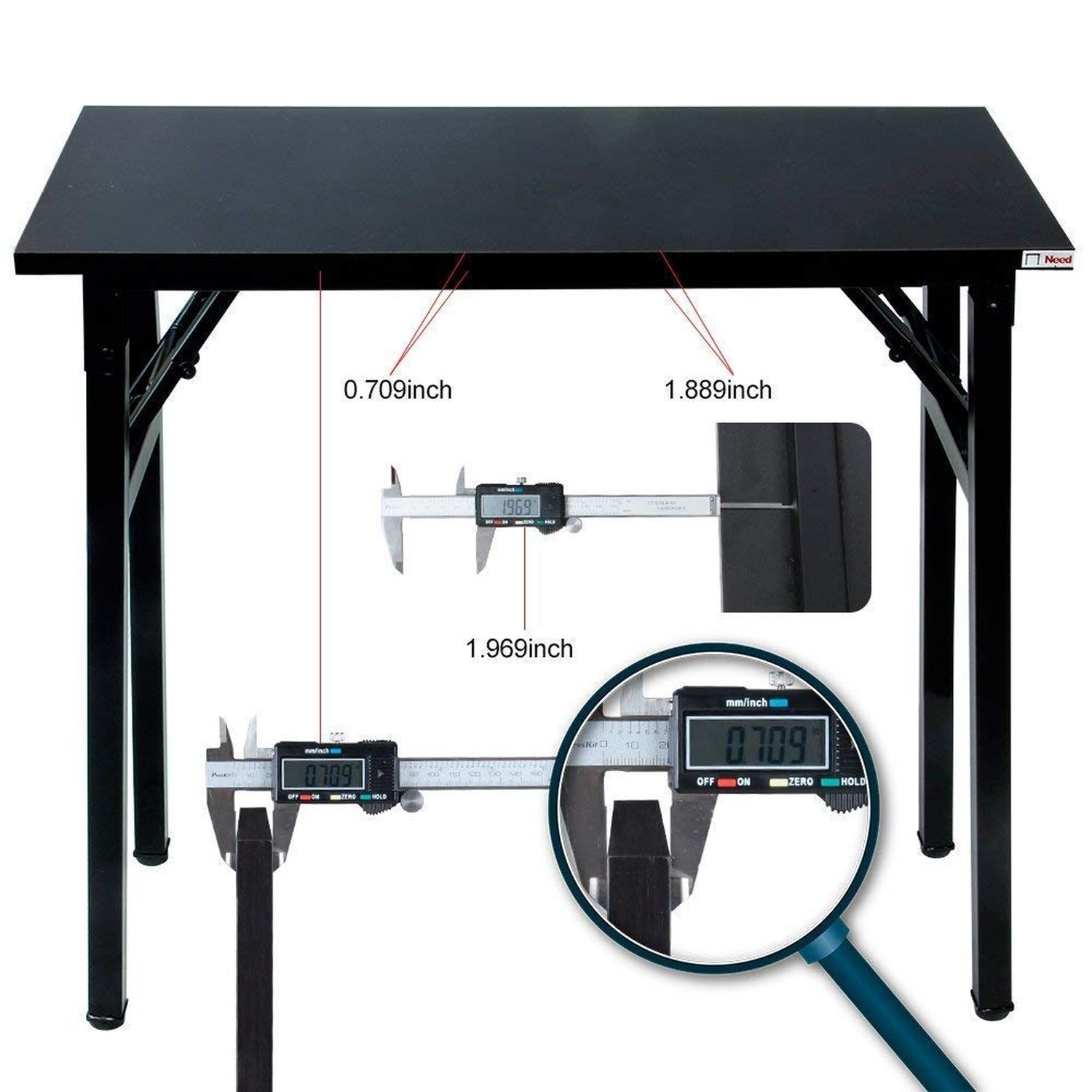 Need Folding Desk - 31 1/2" No Assembly Foldable Small Computer Table,Sturdy ...
