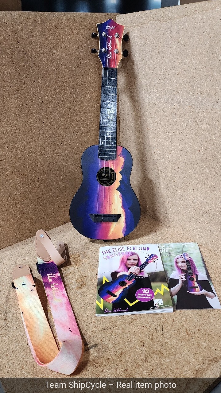 Flight Elise Ecklund Sunset Travel Ukulele Bundle G2U