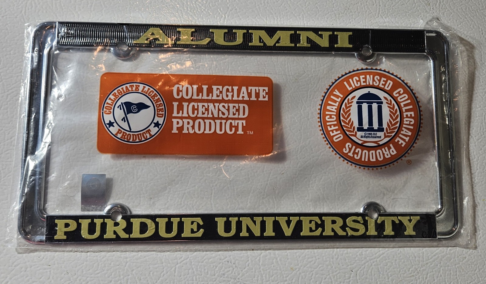 Purdue Boilermakers Alumni Metal License Plate Frame - New  Chrome Finish