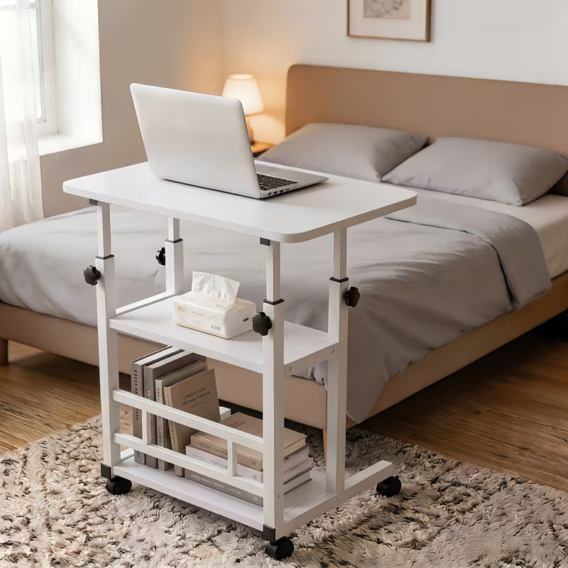 3-Tier Adjustable Nursing Bedside Table Writing/Reading Table Computer Table Us