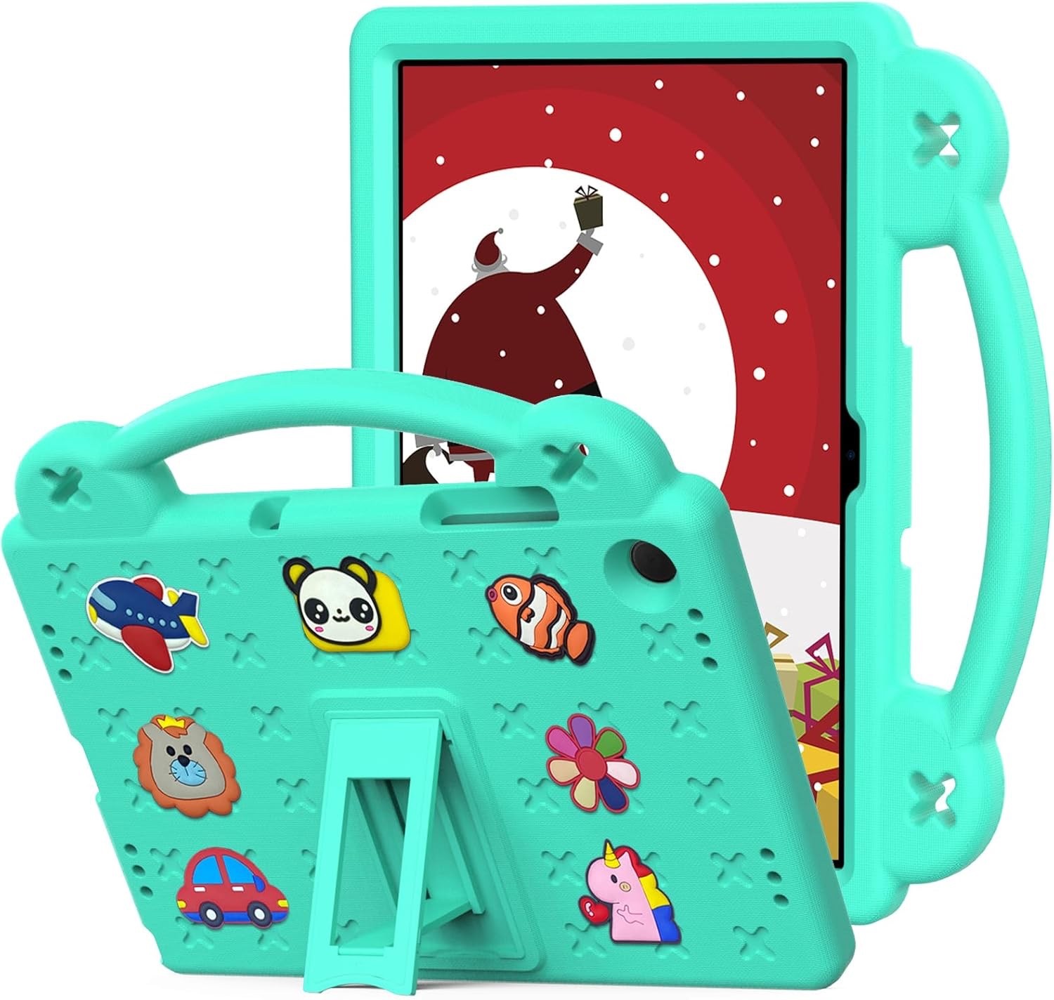 T-Mobile REVVL Tab 2 2025 Tablet Heavy Duty Hard Case Stand Kids Friendly Handle
