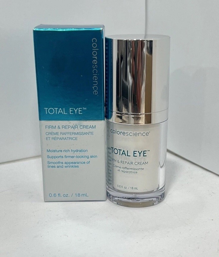 Colorescience Total Eye Firm & Repair Cream For Lines & Wrinkles 0.6oz /18ml New