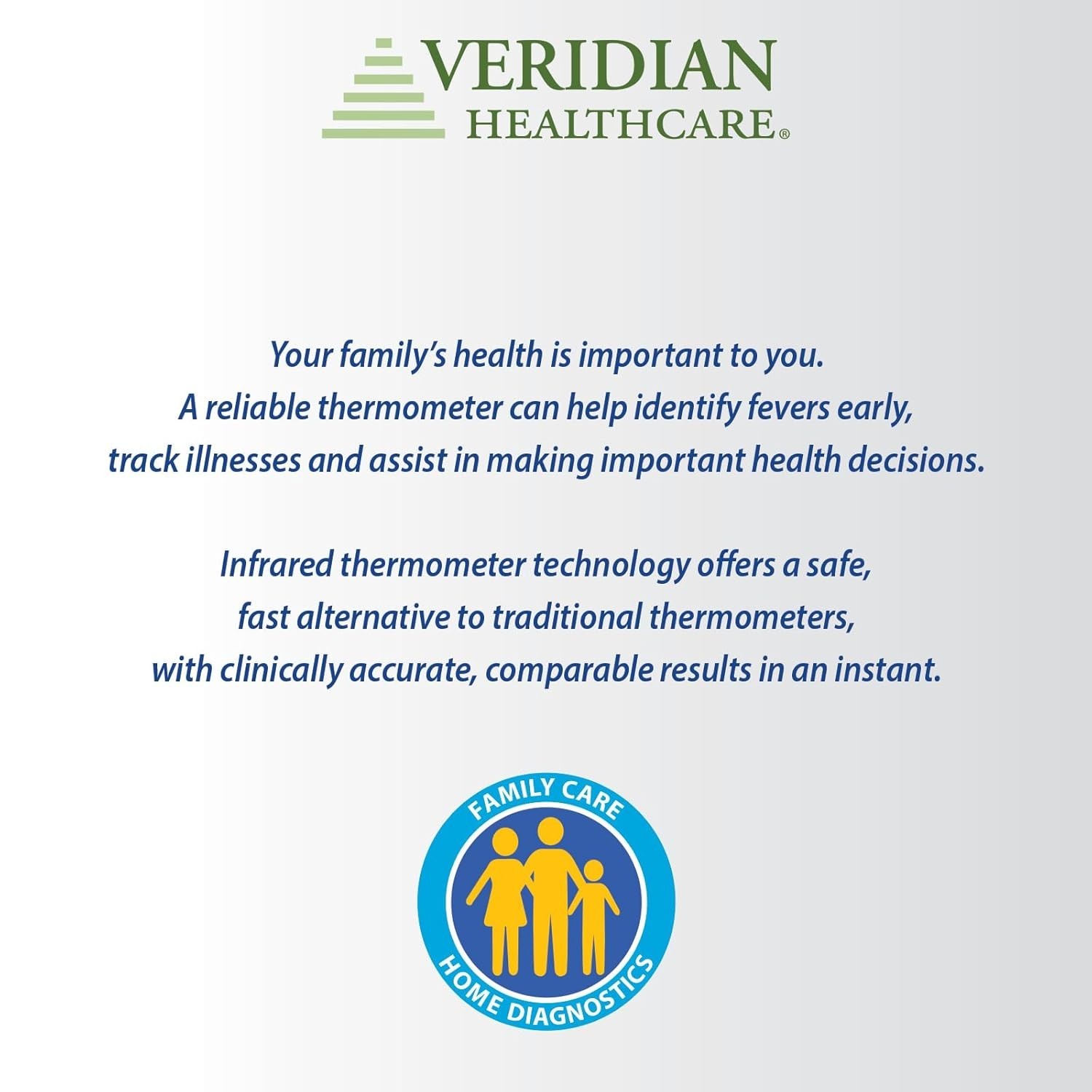 Veridian Temporal Thermometer, Temple Touch Sensor 6 Second