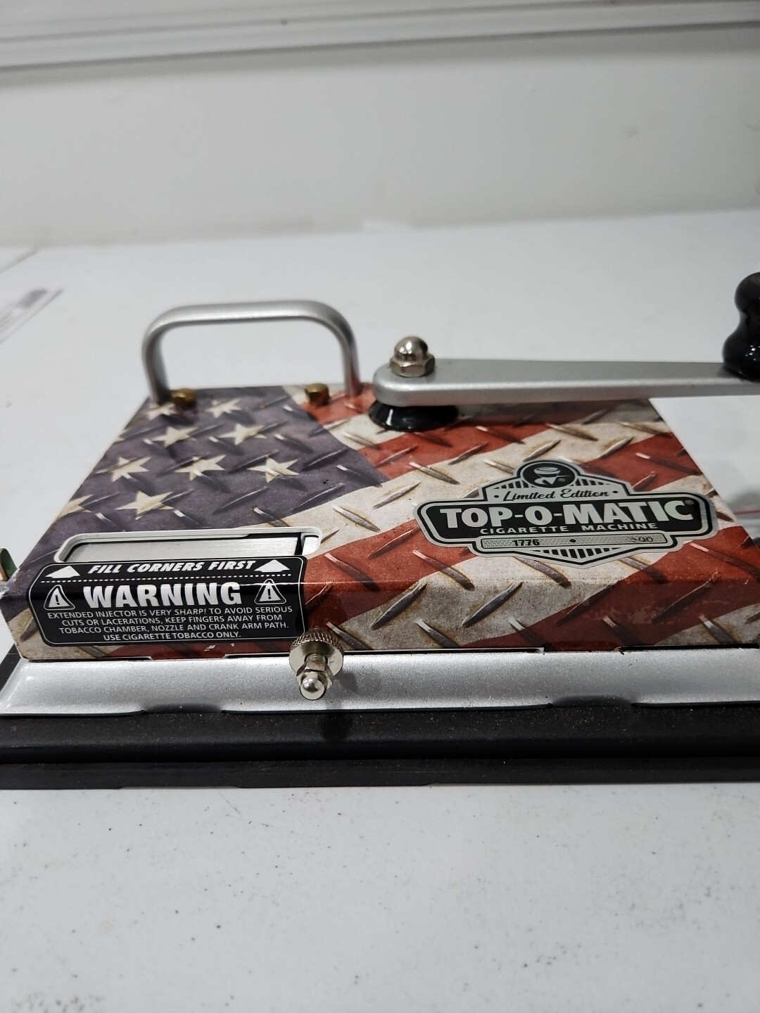 top-o-matic cigarette rolling machine - bi-centennial model