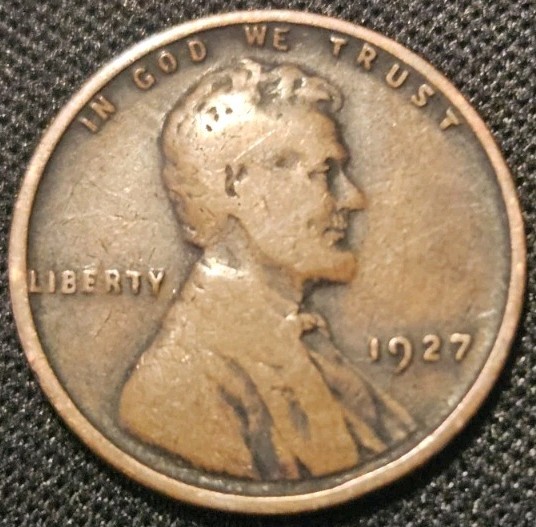 1927 Lincoln Wheat Cent • Philadelphia Mint • Circulated • Free Shipping
