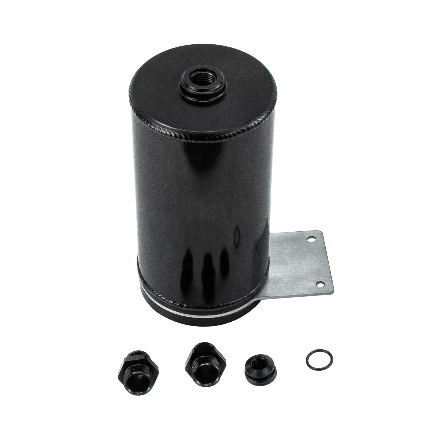 Universal Baffled Catch Can Assembly 12695- Open Loop Aluminum
