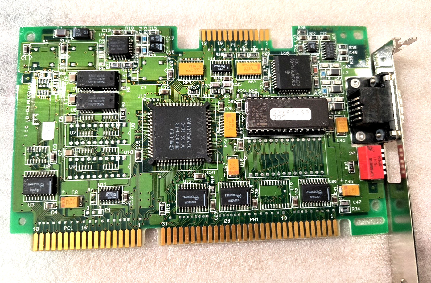 * SALE * VINTAGE WESTERN DIGITAL WD90C11-LR ISA 16-BIT VGA CARD MXB94B