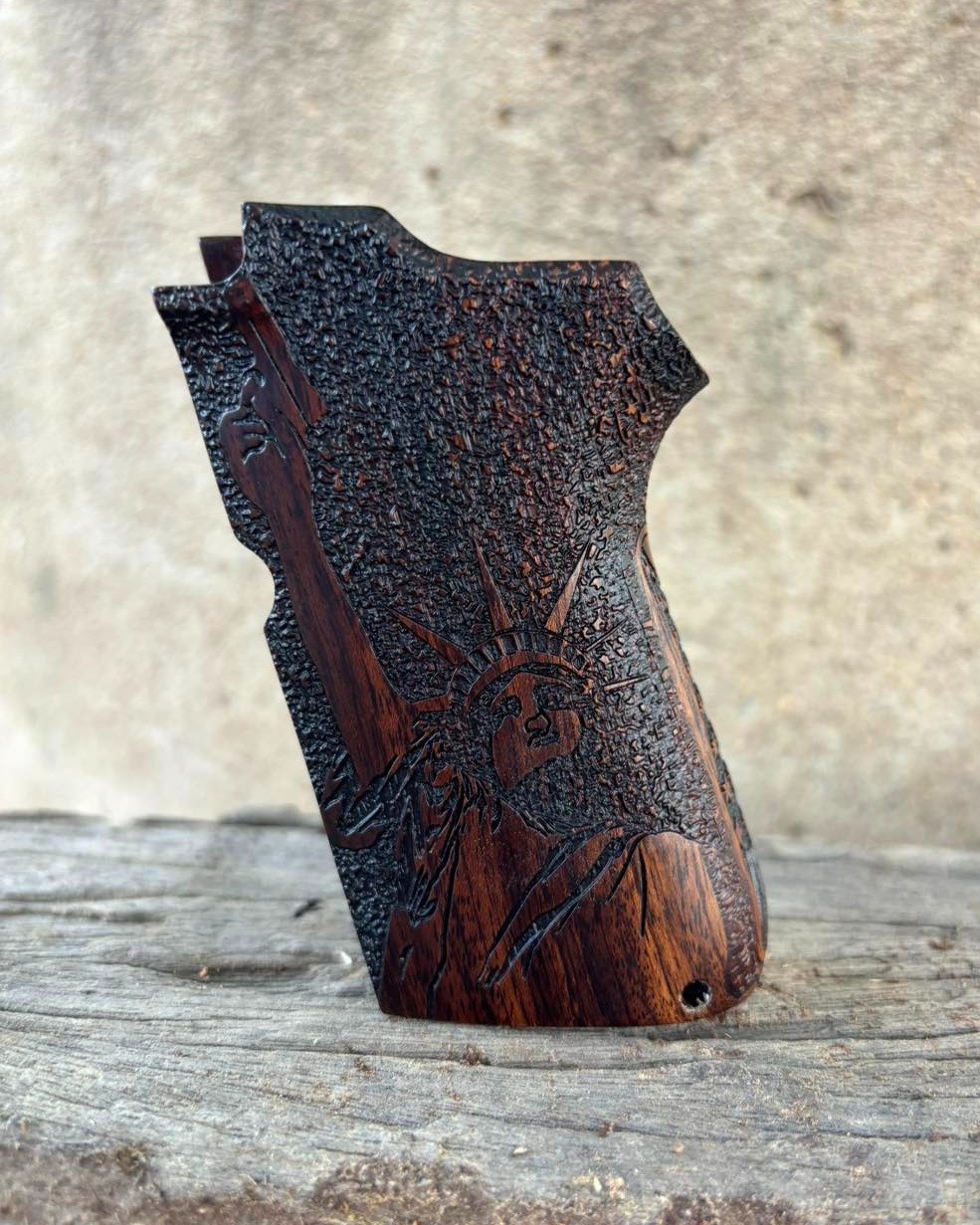 Rare solid Wood grips for S&W 3913